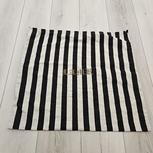 L.A.M.B. Monochrome Striped Pouch, Dust Bag, NWOT